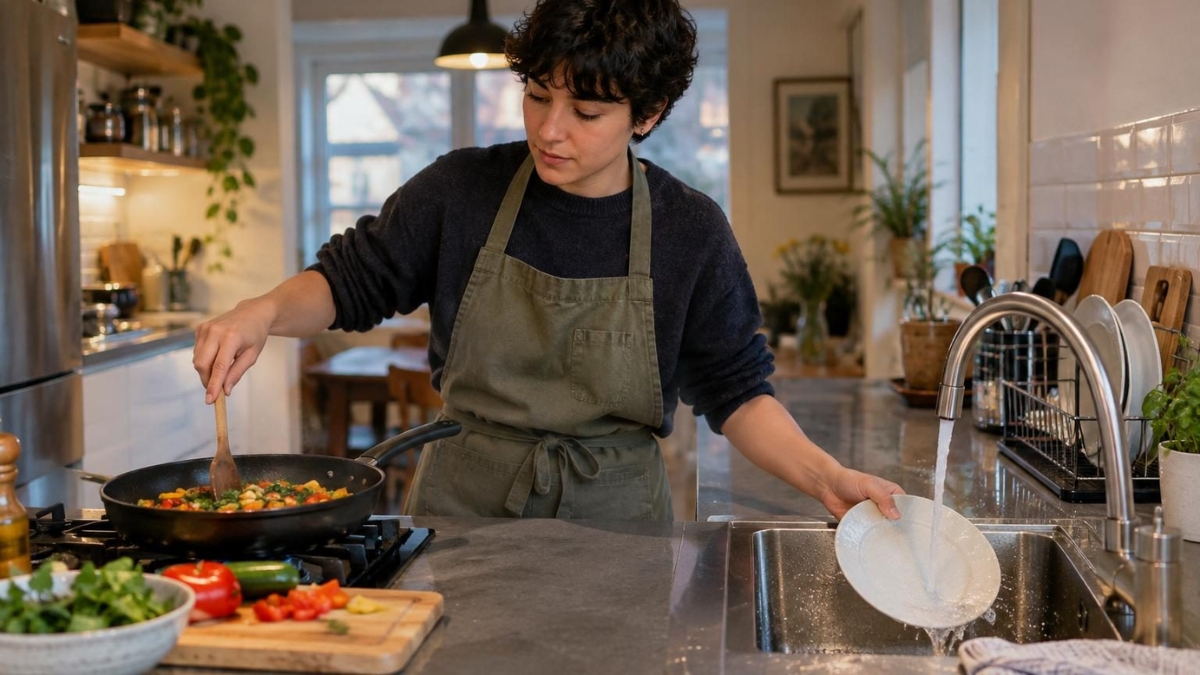 Les psychologues sont unanimes : les personnes qui lavent la vaisselle en cuisinant ne sont pas seulement organisées